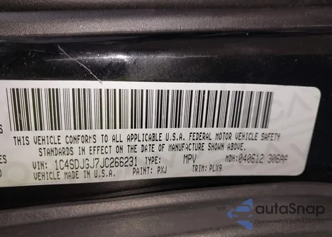 2018 Dodge Durango Srt Awd из США, поврежденный, VIN 1C4SDJGJ7JC266231